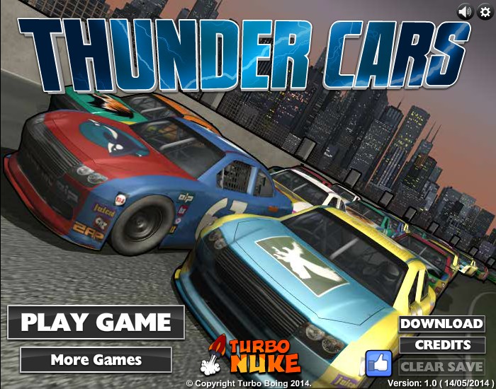 Thunder Cars - Funny Car Games