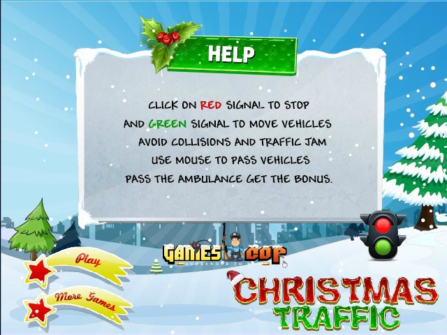 Christmas Traffic - Funny Car Games